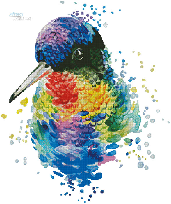 Watercolour Hummingbird